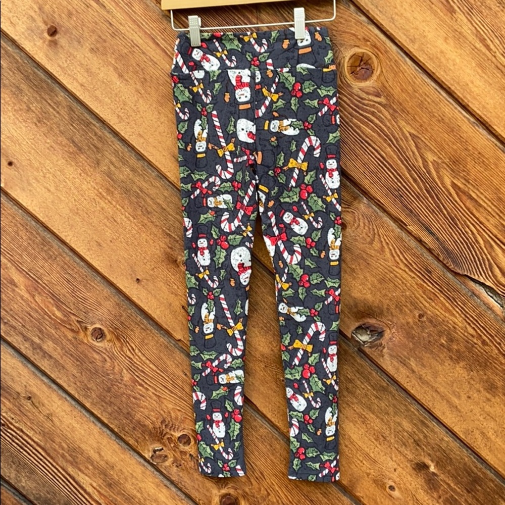 Lularoe 384 Tween Christmas ⛄️ snowmen Leggings